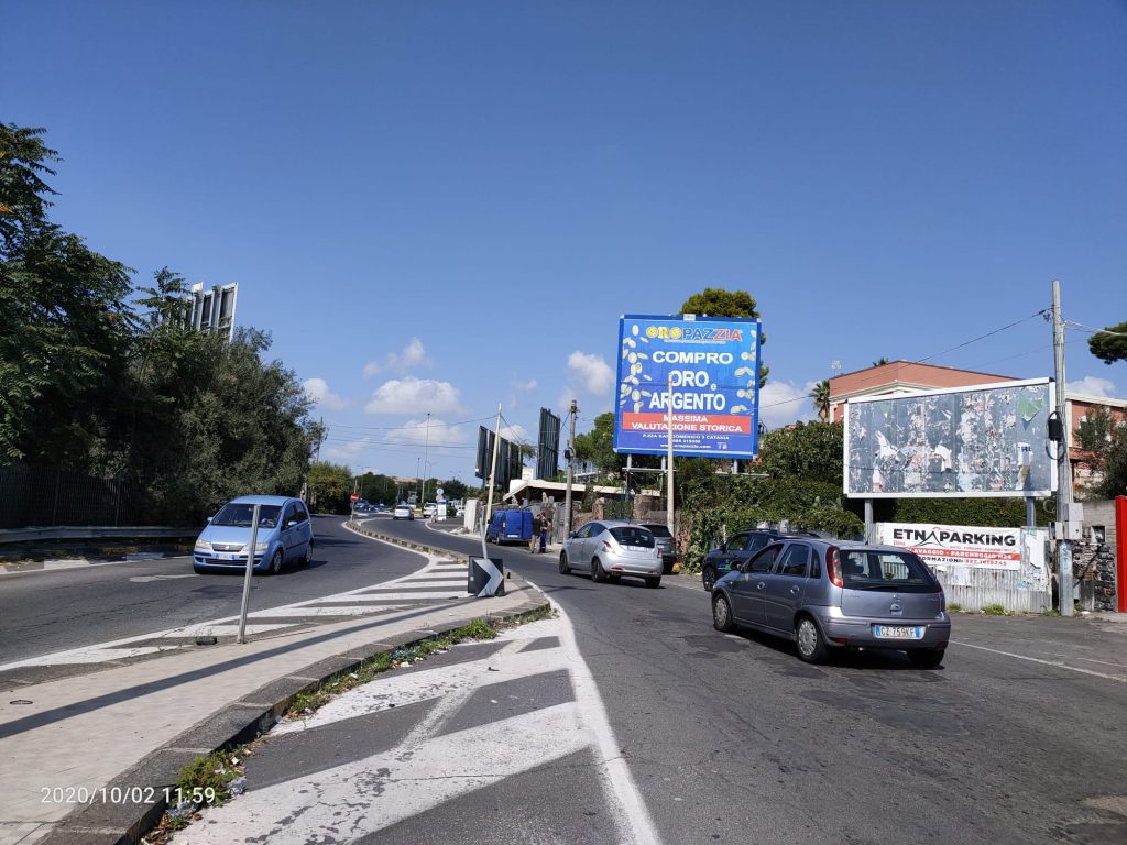 Via Galermo Catania direzione Ex Etnabar